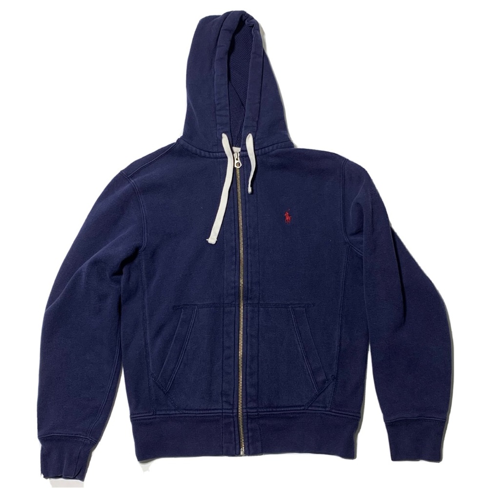 Polo By Ralph Lauren Full Zip Blue Sweater Mens Size Small